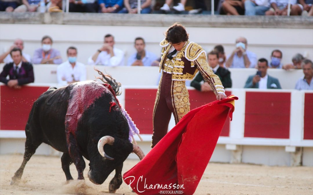 Béziers (15.08.2020) – Lea Vicens triomphe avec deux oreilles. Oreille pour Sebastien Castella et Enrique Ponce .