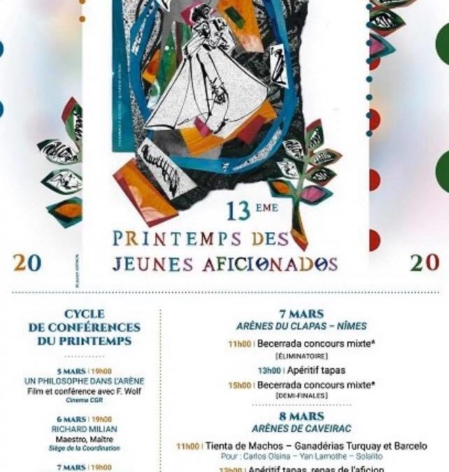 Affiche du Printemps des Jeunes Aficionados