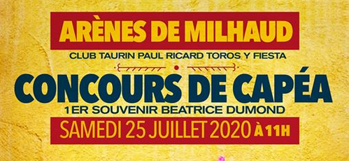 Concours de Capea aux arènes de Milhaud