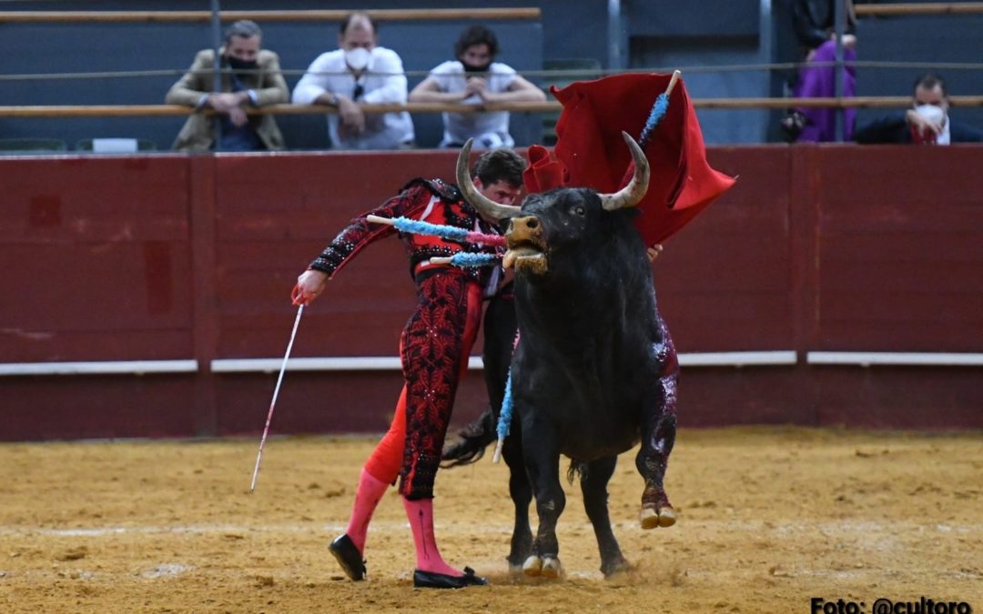 VISTALEGRE (MADRID, 18.05.2021) – L’entrega de DANIEL LUQUE au dessus d’un fade lot de Fuente Ymbro.