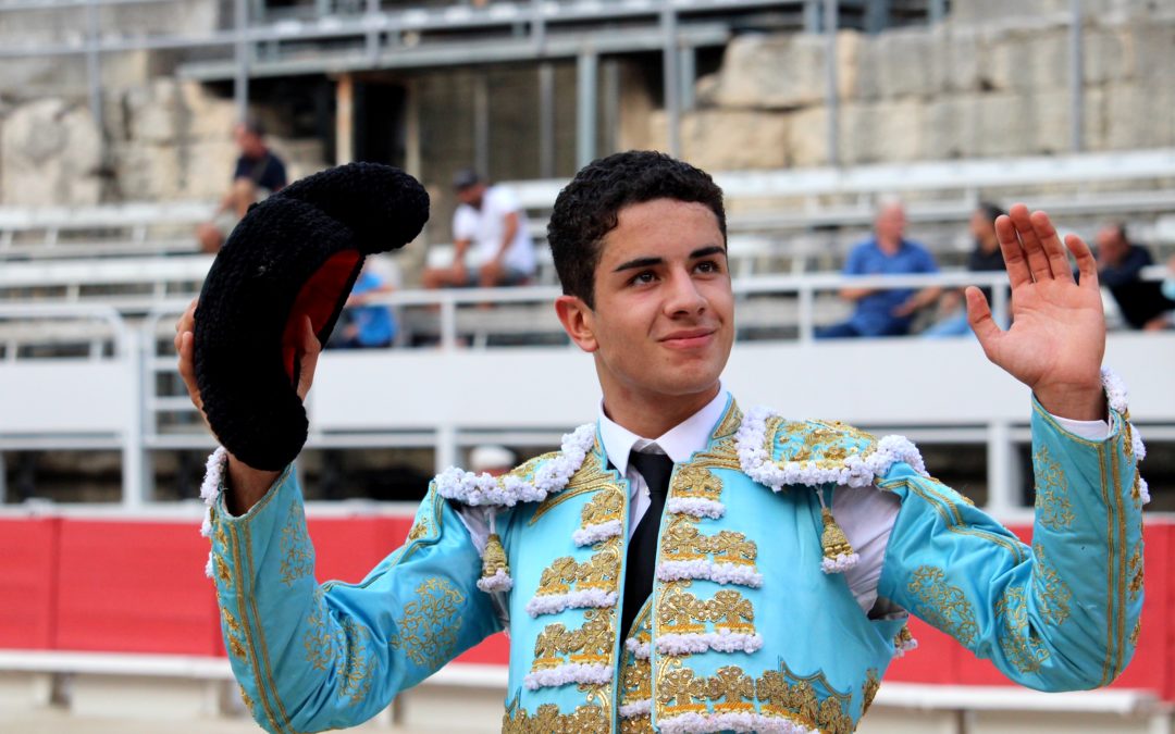 ARLES (09.09.2021) – LENNY MARTIN coupe la première oreille de la Feria du Riz 2021 devant un bon lot de Blohorn.