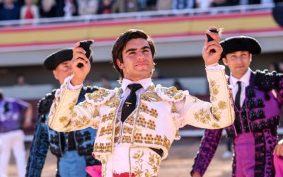 ISTRES (17.10.2021, tarde) – JESUS ENRIQUE COLOMBO, trois oreilles, triomphe d’un bon lot de Virgen Maria. Oreille pour MAXIME SOLERA.