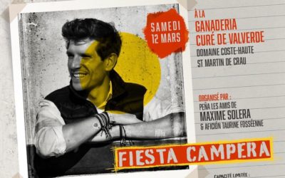 Dans l’intimité de Maxime Solera, le samedi 12 Mars…