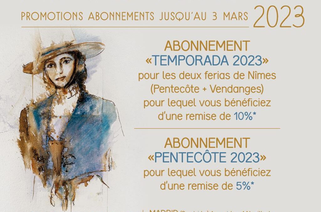 NÎMES – Affiche officielle des Ferias et campagne promotionnelle sur les abonnements …