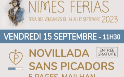NÎMES – Cartel officiel de la Novillada sans picadors du Trophée Nimeño II…